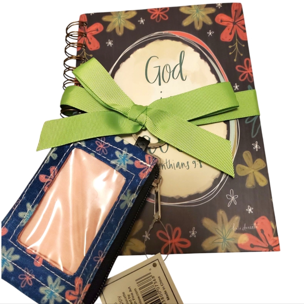 Inspirational Christan Journal Gift Bundle With ID Holder NWT